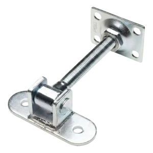 PSG nastaviteľný brankový pant M16 s štítom 115×40 mm a držiakom 75×55×3 mm