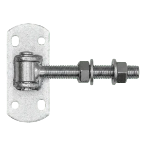 Nastaviteľný brankový pant M16 s plechom 115×50 mm – pozinkovaný