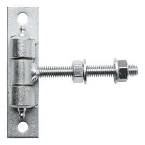 Nastaviteľný brankový pant M12 pozinkovaný – štítok 130×30 mm