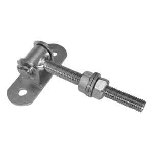 Nastaviteľný záves M12 oceľový L-115 mm so základňou 90×30 mm pre brány a branky