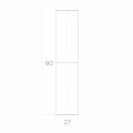PSG otočný závesový záves bránový fi 27 mm – výška 90 mm pre krídlové brány 001-475 (2)