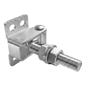 Nastaviteľný zahnutý pant M16 na brány a vrátka – 180° / 125 mm, pozinkovaný