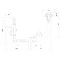 Comunello Albatros Piccolo – systém pántov pre lámanú bránu do 4 m / 100 kg 001-530 (8)