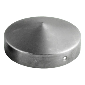 Oceľová okrúhla strieška na oplotový stĺpik Fi 48 mm (1,5")