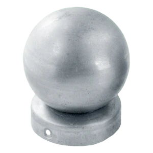 Oplotový klobúčik okrúhly fi 80 mm s guľou fi 80 mm – pozinkovaná oceľ