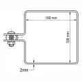 Koncová objímka na plotové panely 100x100 mm zelená 000-783 (5)