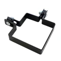 Rožkový obchytník na plotové panely 100x100 mm čierny 000-774 (1)