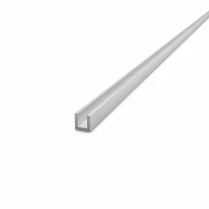 Hliníková C/U lišta 10×10×1,5 mm – profil C/U, dĺžka 2000 mm, EN AW-6060