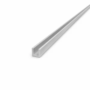 Hliníková U-lišta EN AW-6060 profil C/U 12×12×2 mm, dĺžka 2000 mm