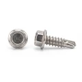 Samovrtný skrutka DIN 7504 K 4.8x19 mm – nerezová oceľ A2, šesťhranná hlava s prírubou 001-923 (1)