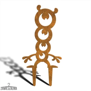 Záhradná dekorácia Zawieszalnia Príšerná Príšera Rebis L – dekorácia Corten 20×41 cm