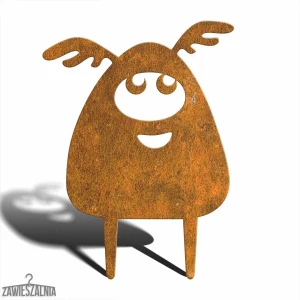 Zawieszalnia – záhradná dekorácia Strašidelné Monstrum Apollo M 29×39 cm, oceľ Corten