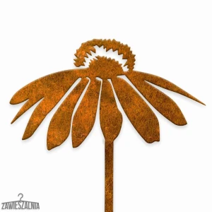 Záhradná dekorácia Echinacea XXL z cortenovej ocele 91 cm – záhradný šperk