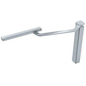 ASSA ABLOY samozatvárač na bránky s klznou koľajnicou CAM-MOTION – pravý, strieborný