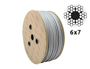 Oceľové pozinkované lano Ø3,0 mm 6×7 s vláknovým jadrom – predaj na metre