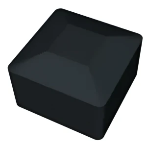 Čierna krytka pre montážny profil PV 40×40 mm – LLDPE typ 1