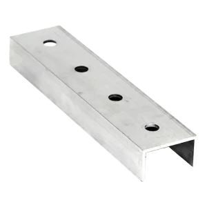 Spojka montážneho profilu PV hliníková 20 cm – profil U 25×45×25 mm