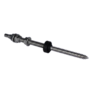 Dvojzávitová skrutka M10×200 A2 pre adaptéry a trojuholníky PV s tesnením EPDM