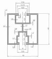 Montážny profil PV hliníkový 40×40 mm eloxovaný čierny – lišta 625 cm na skrutky M10 PV-01-02-AN (4)