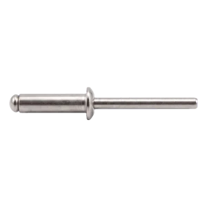 Trhací nit nehrdzavejúci A2/A2 ISO 15983 3,0×10 mm – plochá hlava, otvorený – kartón 500 ks