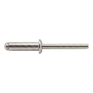 Trhací nit nehrdzavejúci A2/A2 ISO 15983 4,0×16 mm – plochá hlava, otvorený – kartón 500 ks