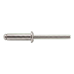 Trhací nit nehrdzavejúci A2/A2 ISO 15983 5,0×12 mm – plochá hlava, otvorený – kartón 500 ks