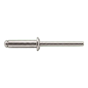 Trhací nit nehrdzavejúci A2/A2 ISO 15983 3,0×8 mm – plochá hlava, otvorený – kartón 500 ks