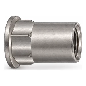 Nitovacia matica z nehrdzavejúcej ocele A2 M5×13,5 mm – plochá hlava, čiastočne šesťhranné telo – kartón 250 ks