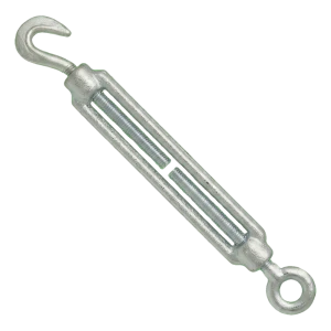 Napínák pozinkovaný M8×110 mm – hák–oko, DIN 1480