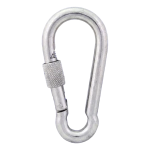 Karabína so zámkom pozinkovaná 8×80 mm – zaisťovacia matica, DIN 5299 D
