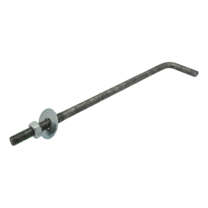 Kotevná skrutka v tvare L (zahnutá skrutková spojka) M16 × 450 mm, čierna
