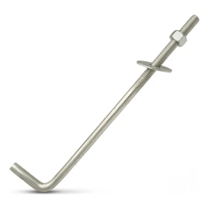 Kotevná skrutka v tvare L (ohnutá skrutková spojka) M12×400 mm – pozinkovaná
