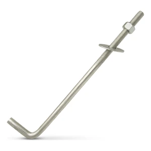 Kotevná skrutka v tvare L (ohnutá skrutka so závitom) M12×450 mm – pozinkovaná