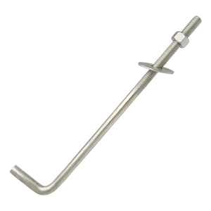 Kotevná skrutka v tvare L (ohnutý skrutkový spojovací prvok) M14×300 mm – pozinkovaná