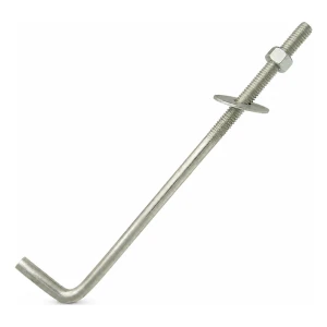 Kotevná skrutka v tvare L (ohnutý skrutkový spojovací prvok) M16×350 mm – pozinkovaná