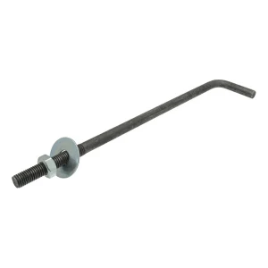 Kotevná skrutka v tvare L (ohnutá skrutková spojka) M16 × 350 mm, čierna