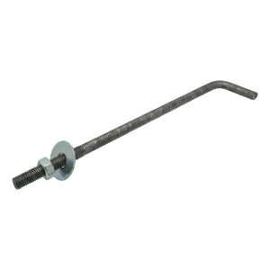Kotevná skrutka v tvare L (ohnutá skrutková spojka) M14 × 300 mm, čierna