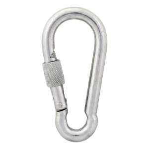 Karabína so zámkom pozinkovaná 5×50 mm – poistná matica, DIN 5299 D