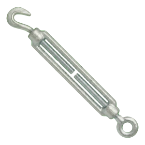 Napínák pozinkovaný M24×255 mm – hák–oko, DIN 1480