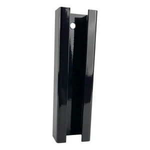 Spojka stĺpika panelového oplotenia 60×40 mm – čierna RAL 9005, dĺžka 190 mm