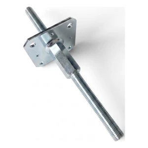 Kotviaca pätka stĺpa výškovo nastaviteľná 110×110 mm, závit M20 – výška 330 mm, pozinkovaná