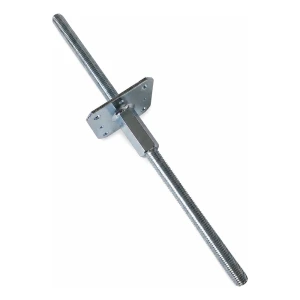Kotviaca pätka stĺpa výškovo nastaviteľná 110×110 mm, závit M20 – výška 500 mm, pozinkovaná