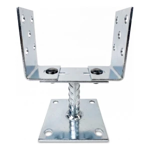 Kotviaca pätka nastaviteľná na priskrutkovanie (s plechom) 0–125 mm – plech 3 mm, strieborný zinok