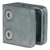 Držiak skla 45x45x26 mm, sklo 6-10,76 mm, zamak, plochý systém, surový