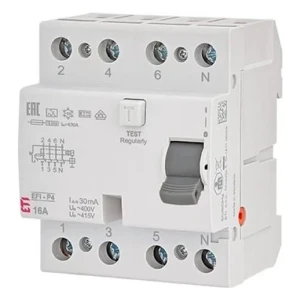 ETI Zvyškový prúdový istič 4P 25A 30mA AC typ