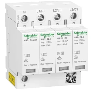Schneider Electric Zvodič prepätia Typ 1+2 (Trieda B+C) 3P+N 12,5kA 1,5kV