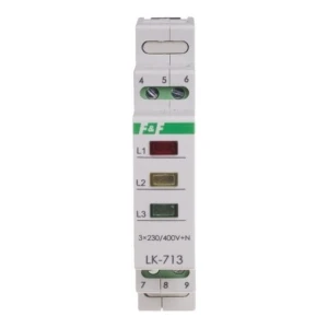 F&F Filipowski Svetelná kontrolka 3×230V+N 3xLED zelená