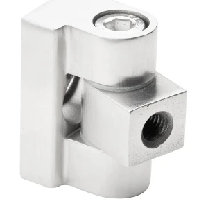 Pant 180° na držiak na sklo 45 x 45 x 26 mm AISI304, satén