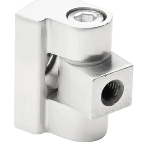 Pant 180° na držiak skla 45 x 45 x 26 mm plochý systém AISI304, satén