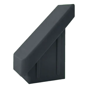 Vnútorná krytka stĺpika oplotenia 20×30 mm, šikmá 45°, antracit, stena 2,0 mm